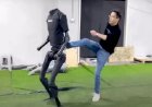Robot H1 Buatan China, Ditendang Bisa Berdiri Seimbang