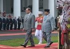 Prabowo Sambut Kedatangan PM Jepang Ishiba di Istana Bogor