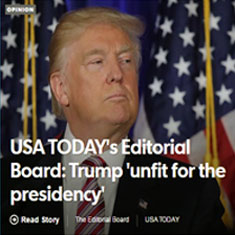 USA Today Serukan Pembacanya Tak Pilih Trump